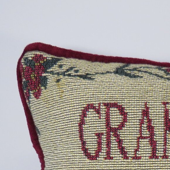 Grandmothers Give the Best Hugs (velvet style back) 11" long Burgundy Maroon - Picture 4 of 5